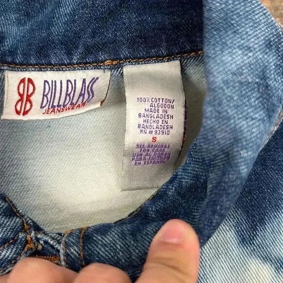 Vintage Bill Blass Bleached Denim Jacket - Picture 3 of 8